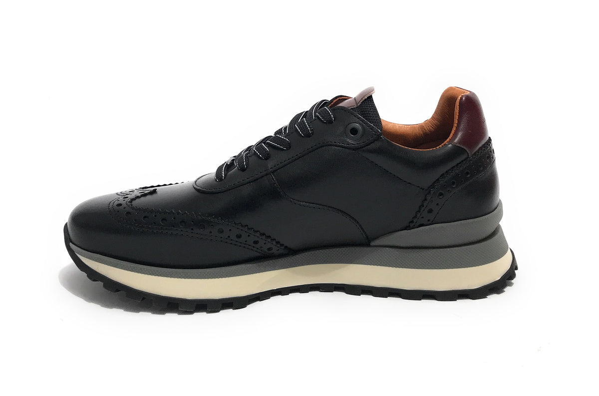 Scarpe uomo Ambitious sneaker pelle black U25AM01 13139-6330AM