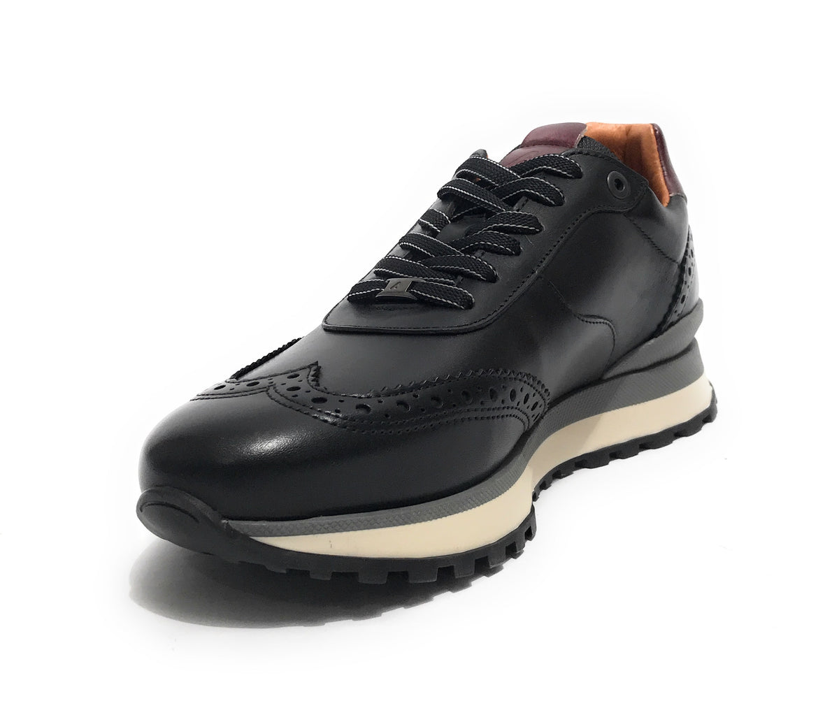 Scarpe uomo Ambitious sneaker pelle black U25AM01 13139-6330AM