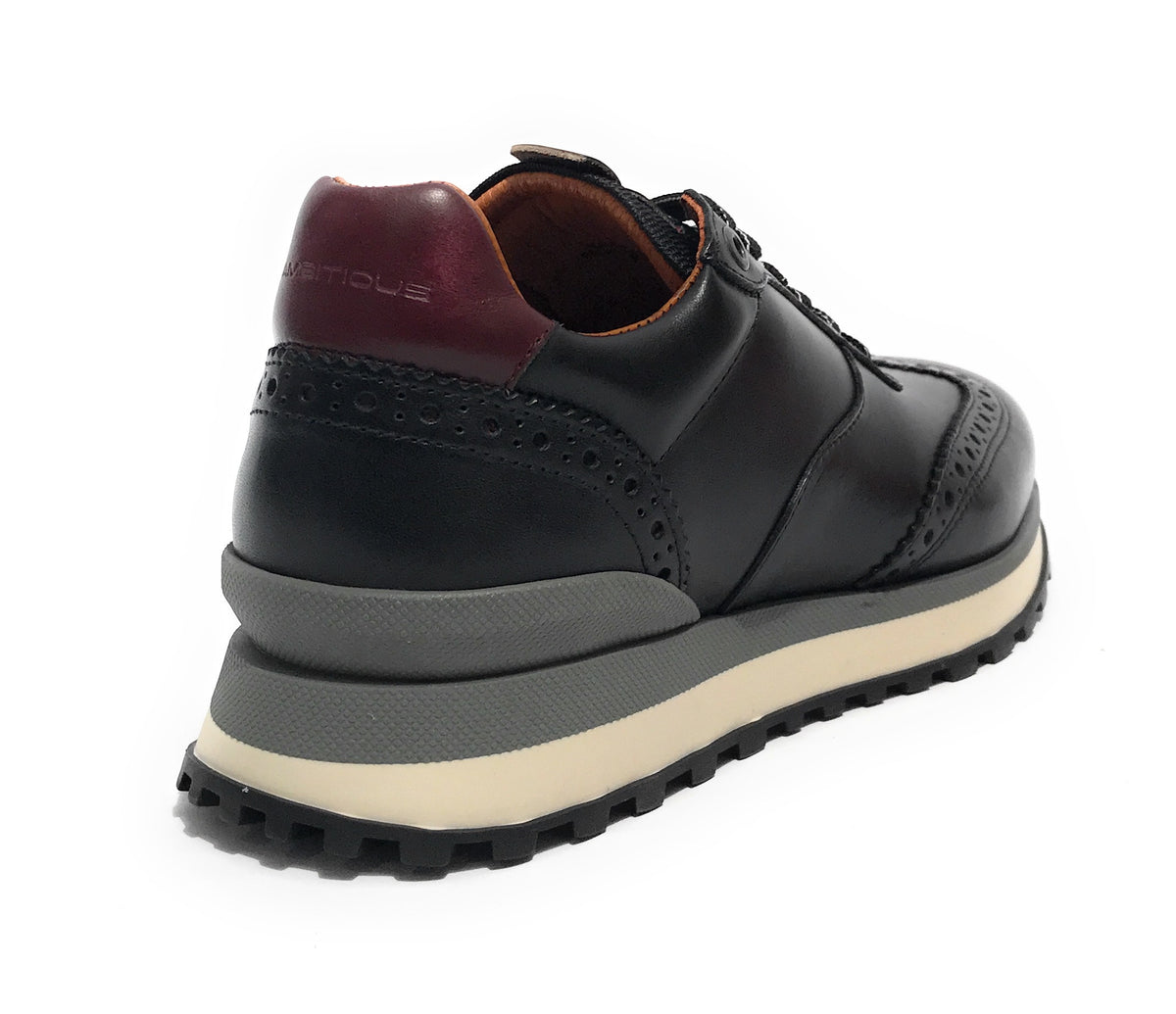 Scarpe uomo Ambitious sneaker pelle black U25AM01 13139-6330AM