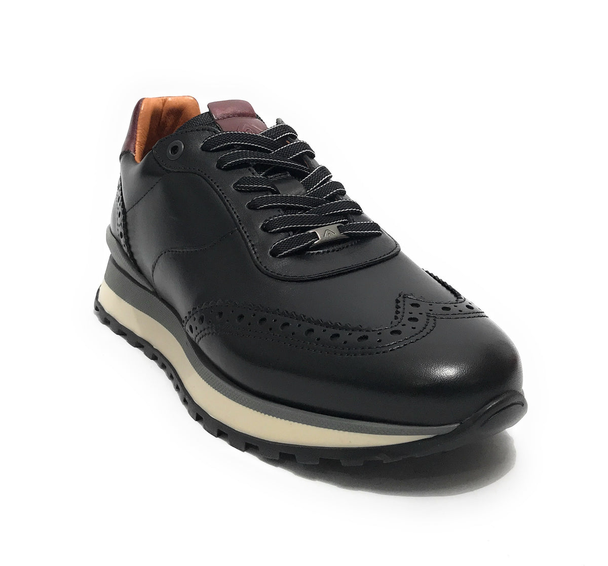 Scarpe uomo Ambitious sneaker pelle black U25AM01 13139-6330AM