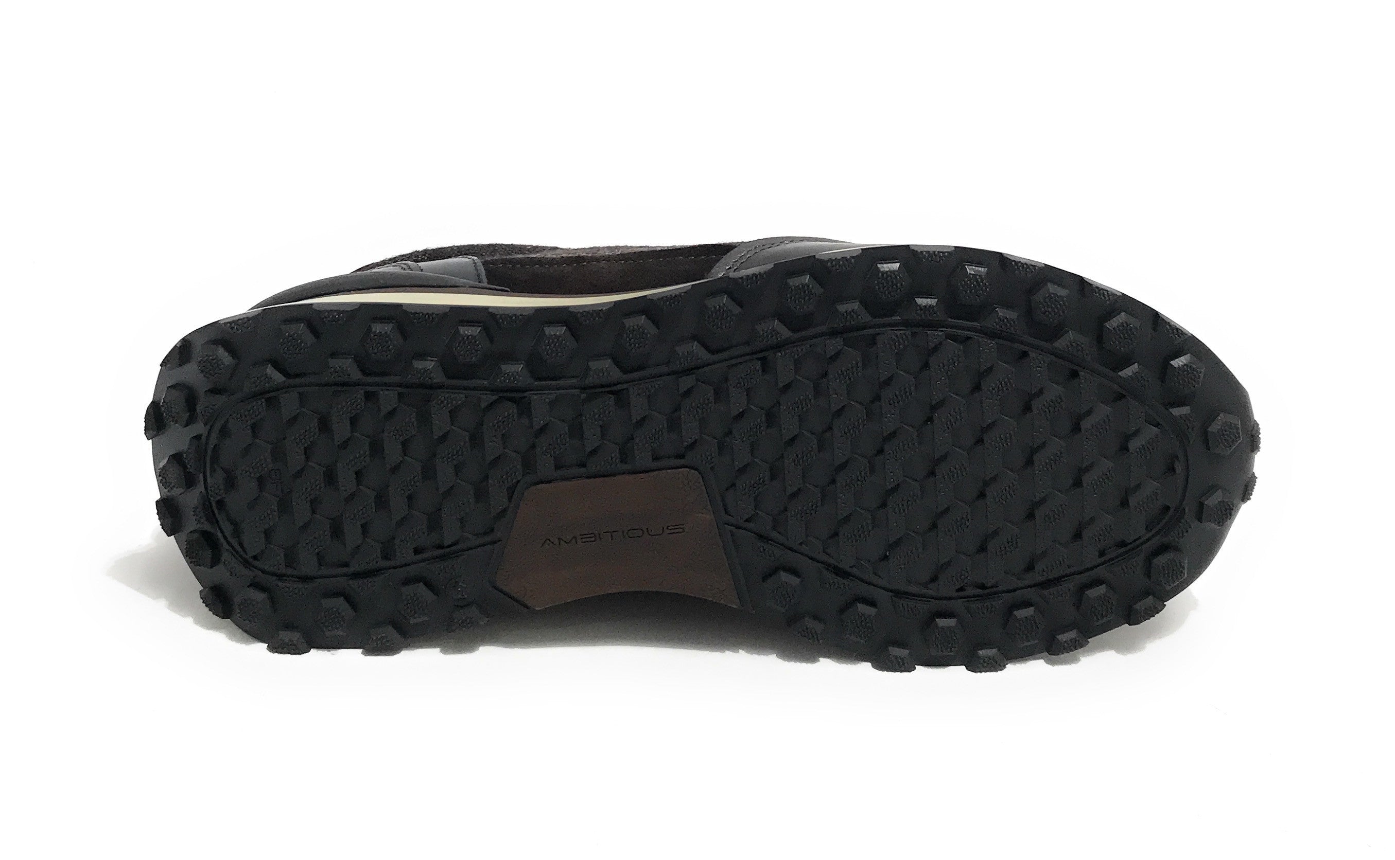 Scarpe uomo Ambitious sneaker pelle e tessuto testa di moro U25AM21 13689-6565AM