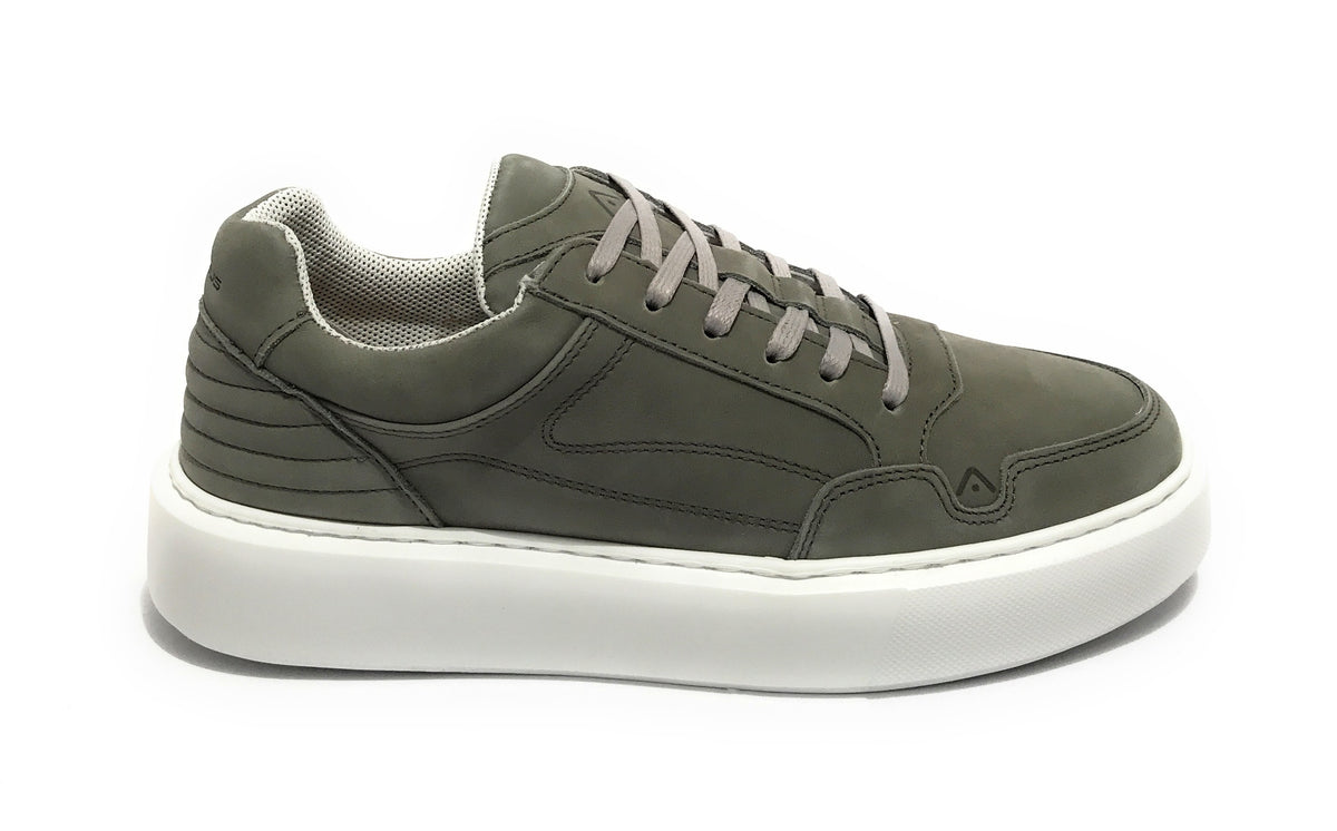 Scarpe uomo Ambitious 12016 sneaker in pelle scamosciata grigio tundra US22AM01