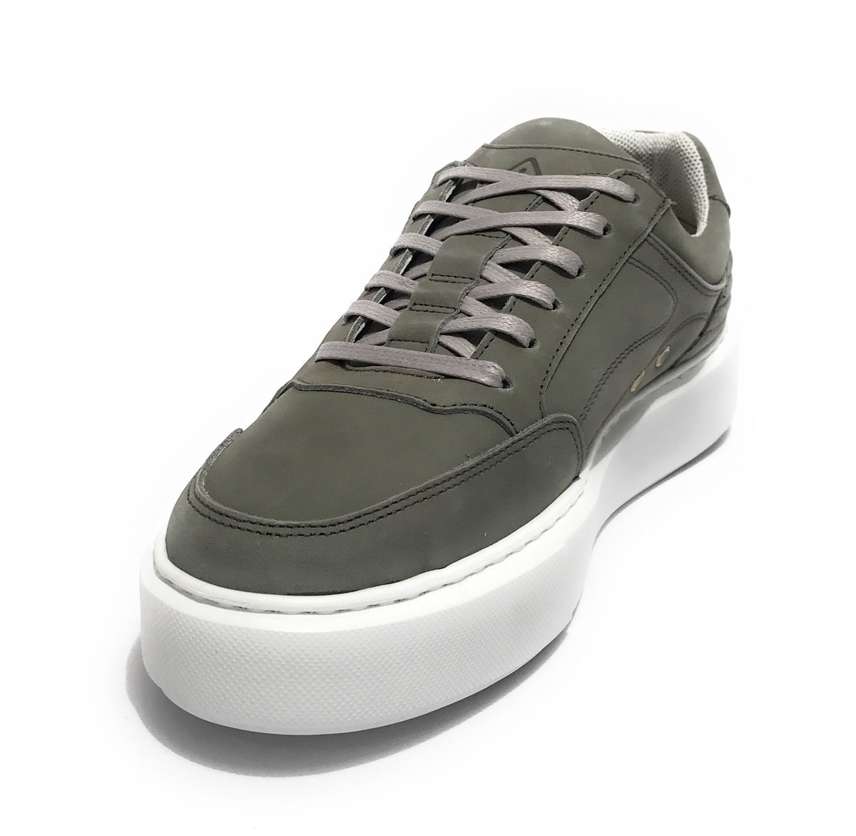 Scarpe uomo Ambitious 12016 sneaker in pelle scamosciata grigio tundra US22AM01