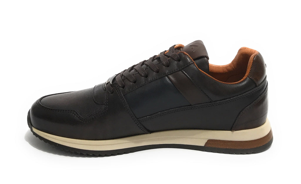 Scarpe uomo Ambitious 10966 sneaker running testa di moro US21AM35