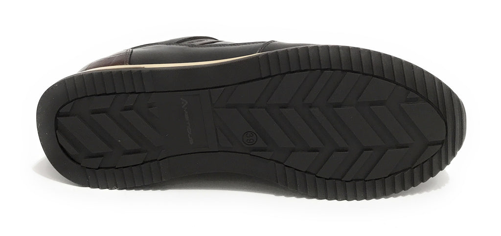 Scarpe uomo Ambitious 10966 sneaker running testa di moro US21AM35