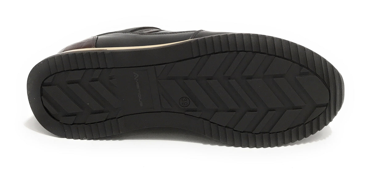 Scarpe uomo Ambitious 10966 sneaker running testa di moro US21AM35
