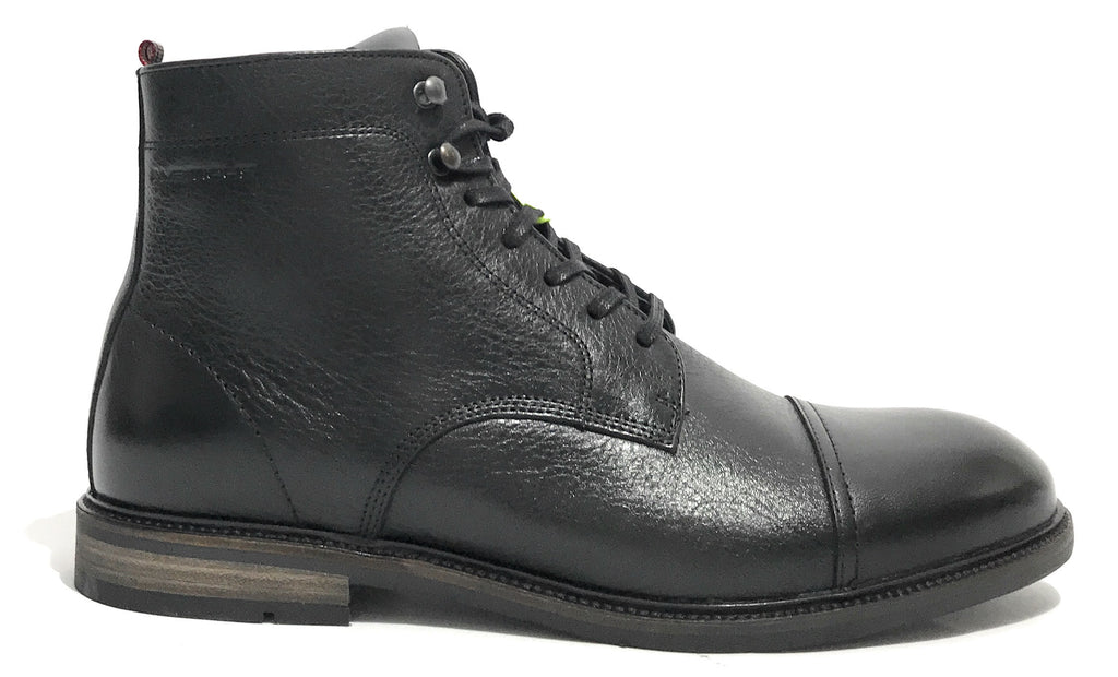 Scarpe uomo Ambitious 13063 polacchino stringato in pelle black U24AM21