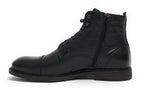 Scarpe uomo Ambitious 13063 polacchino stringato in pelle black U24AM21