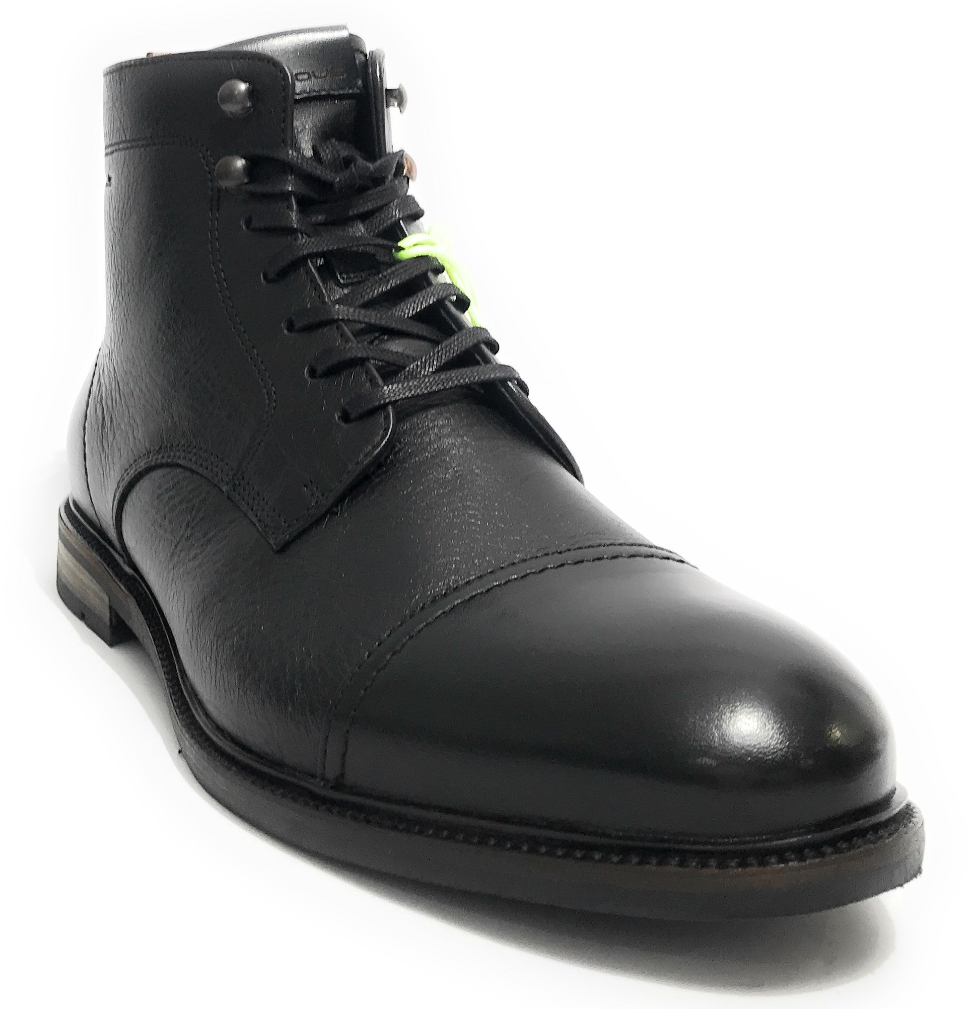 Scarpe uomo Ambitious 13063 polacchino stringato in pelle black U24AM21