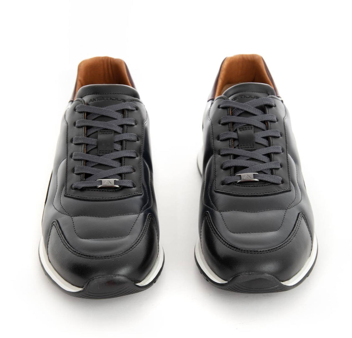 Scarpe uomo Ambitious sneaker pelle black U25AM14 12439_6335AM