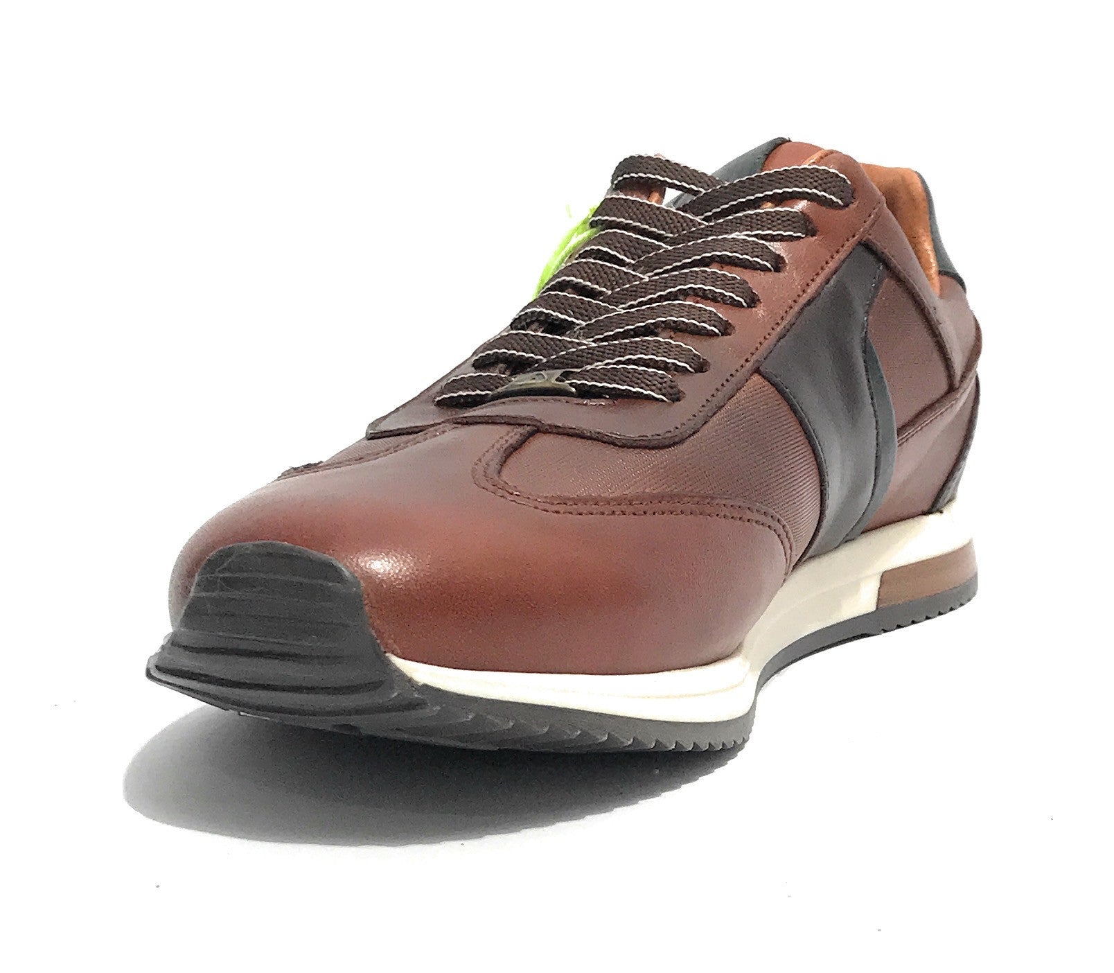 Scarpe uomo Ambitious 11721 sneaker running cognac combi pelle U24AM07