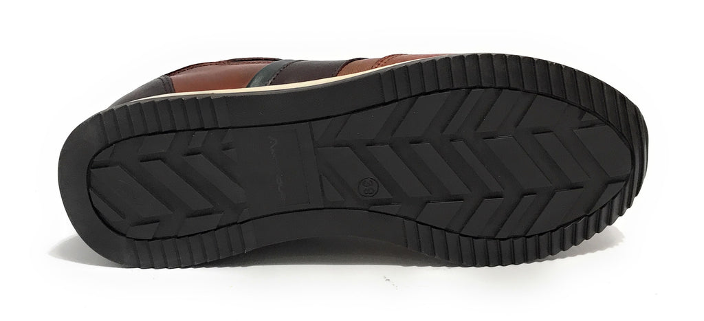 Scarpe uomo Ambitious 11721 sneaker running cognac combi pelle U24AM07