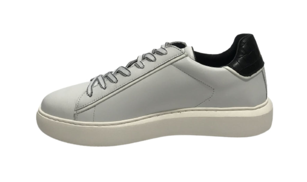 Scarpe uomo Ambitious 11677D sneaker bianco/ nero U24AM15