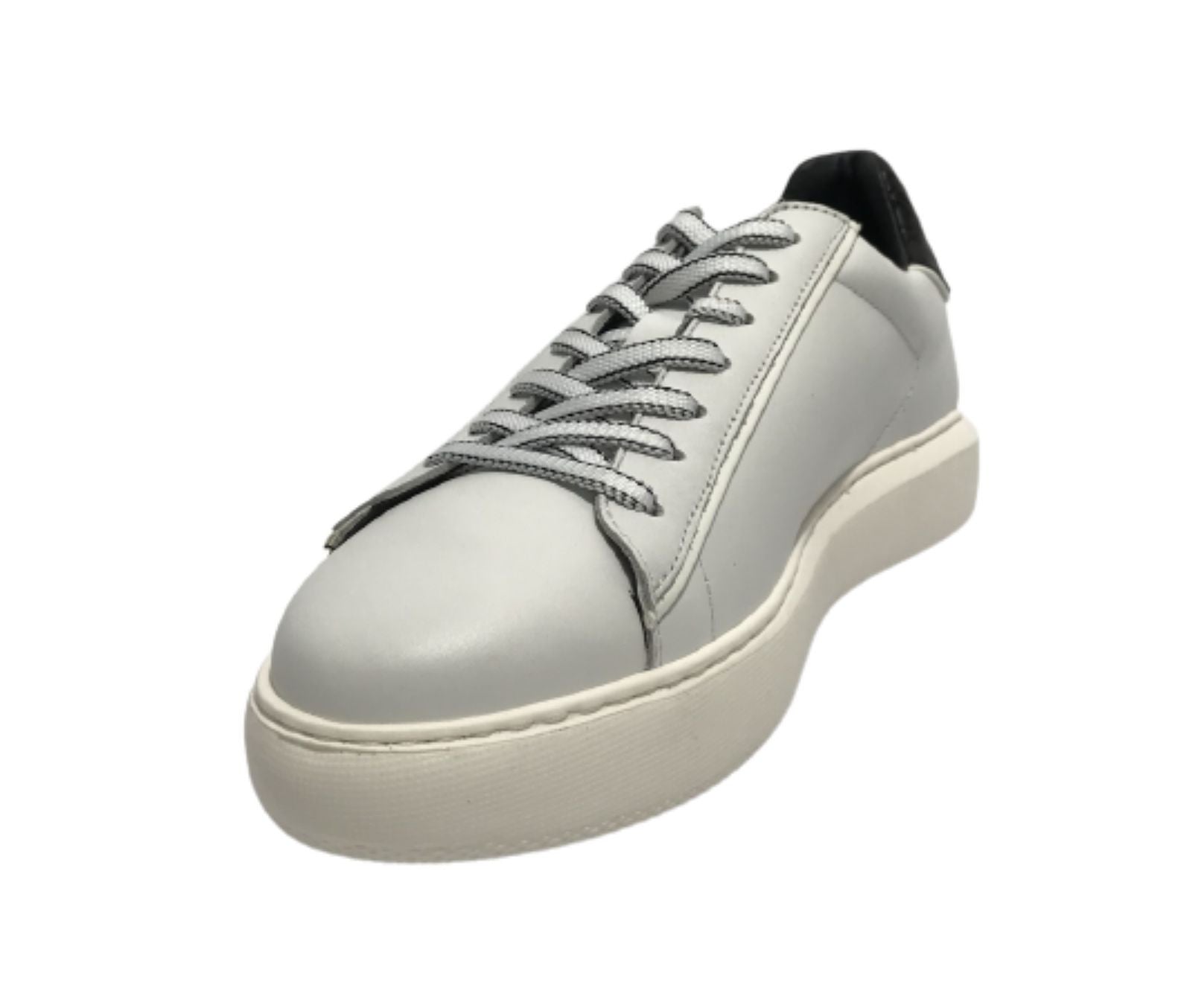 Scarpe uomo Ambitious 11677D sneaker bianco/ nero U24AM15