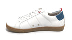 Scarpe uomo Ambitious sneaker 11490 in pelle white/ blu US21AM05