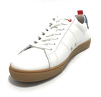 Scarpe uomo Ambitious sneaker 11490 in pelle white/ blu US21AM05