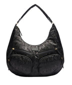 Borsa donna Liu-jo hobo L tessuto jacquard nero BS25LJ124 TA5245 T2801