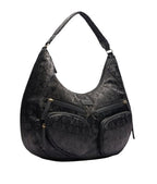 Borsa donna Liu-jo hobo L tessuto jacquard nero BS25LJ124 TA5245 T2801