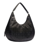 Borsa donna Liu-jo hobo L tessuto jacquard nero BS25LJ124 TA5245 T2801