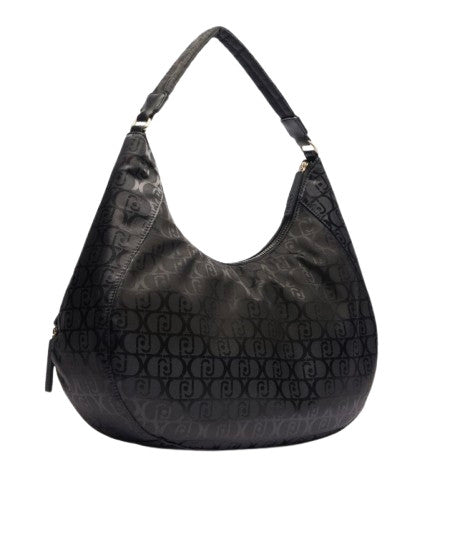 Borsa donna Liu-jo hobo L tessuto jacquard nero BS25LJ124 TA5245 T2801