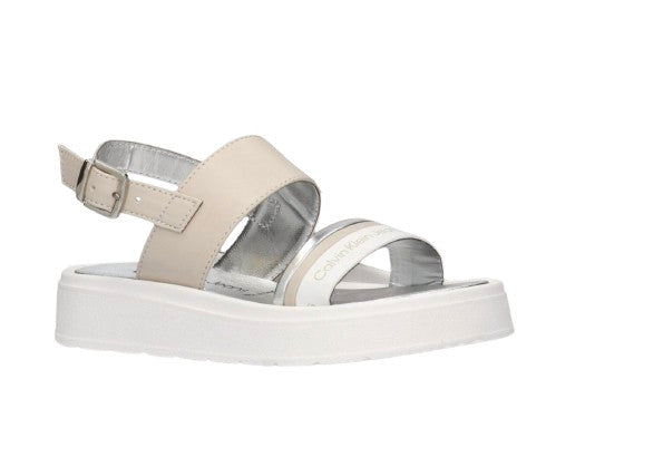 Sandalo Calvin Klein Jeans beige/ argento DS25CK02 V4A2-82053-0371A726