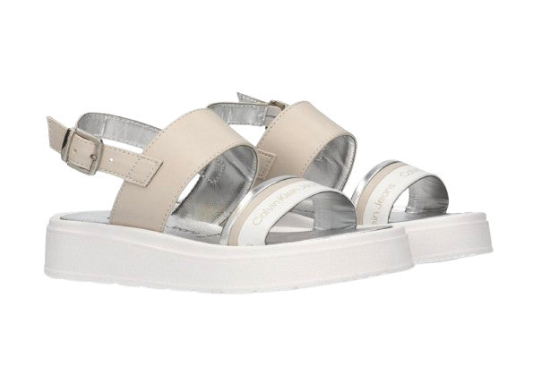 Sandalo Calvin Klein Jeans beige/ argento DS25CK02 V4A2-82053-0371A726