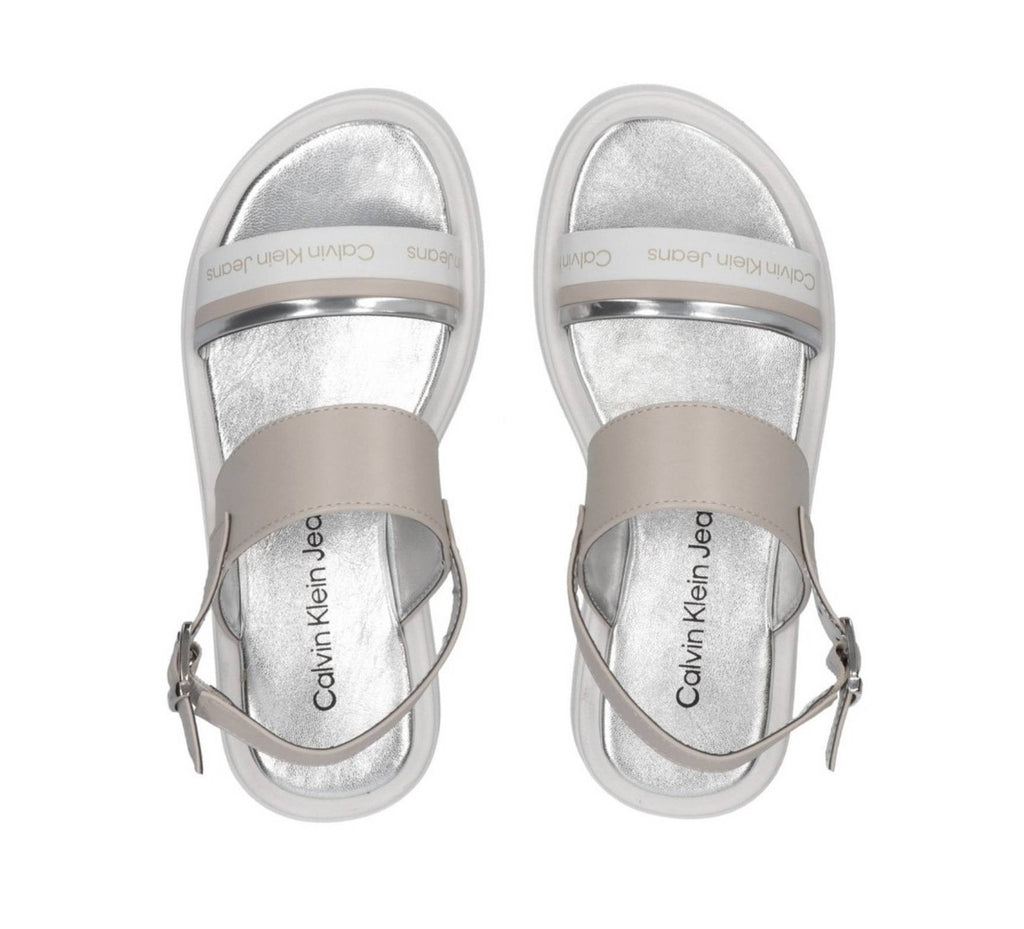 Sandalo Calvin Klein Jeans beige/ argento DS25CK02 V4A2-82053-0371A726