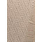 Sciarpa Liu Jo donna stola jacquard logo cammello CS25LJ09 2A5004 T0300