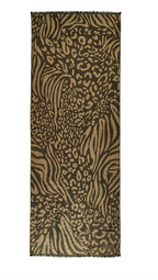 Sciarpa Liu Jo donna stola jacquard logo animalier CS25LJ07 2A5003 T0300