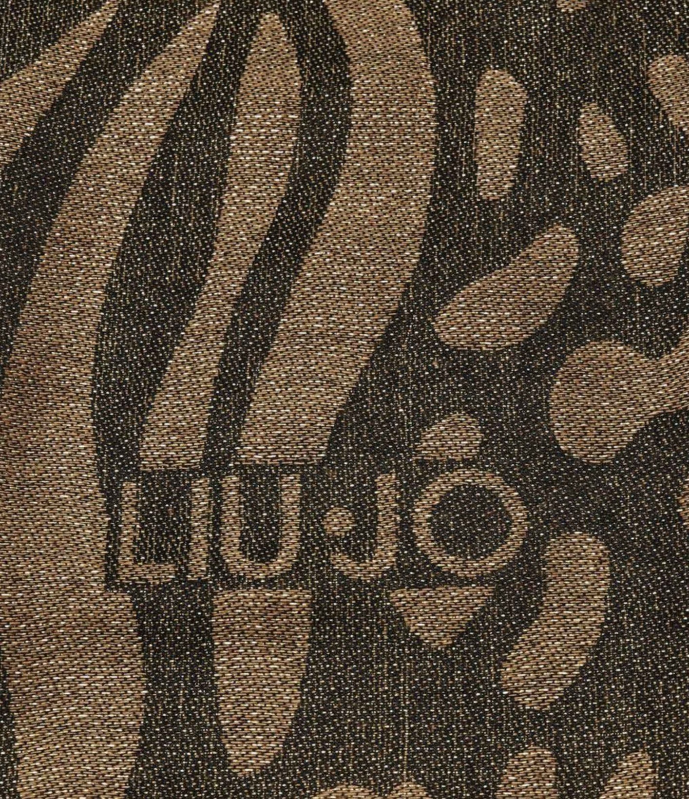 Sciarpa Liu Jo donna stola jacquard logo animalier CS25LJ07 2A5003 T0300
