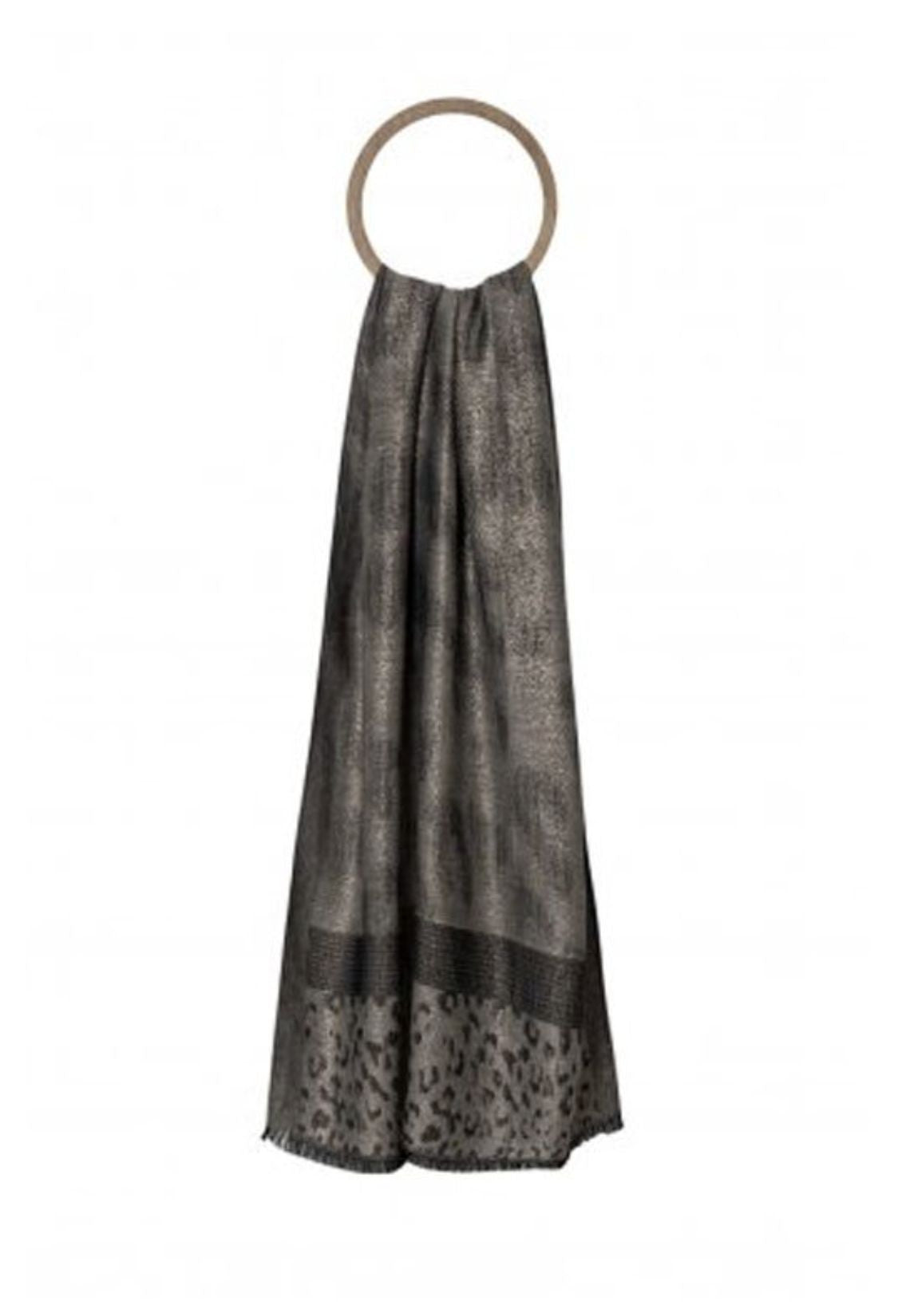 Sciarpa Liu Jo donna stola jacquard logo animalier CS25LJ06 2A5003 T0300