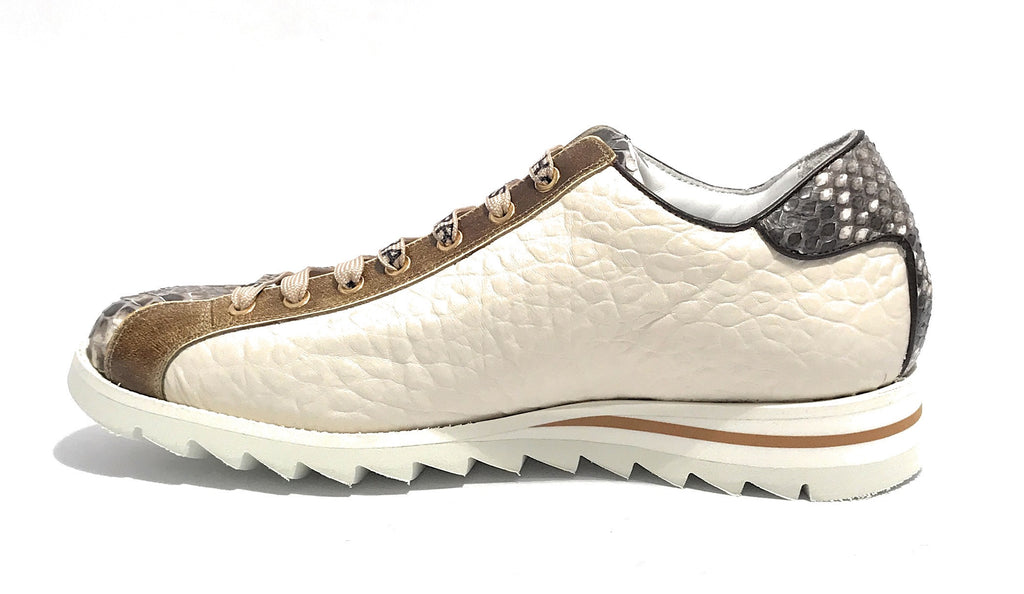 Scarpe uomo Harris sneaker pelle roccia opaco/ shade lino/ bianco U17HA214 2892