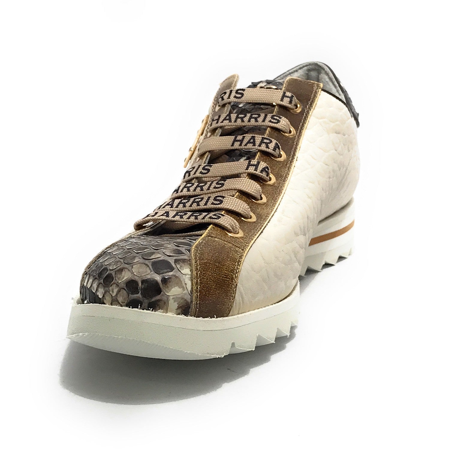 Scarpe uomo Harris sneaker pelle roccia opaco/ shade lino/ bianco U17HA214 2892