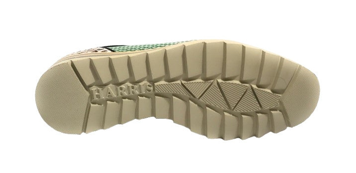 Scarpe uomo Harris sneaker pelle roccia opaco/ jingo bianco sfumato verde U17HA217 2817
