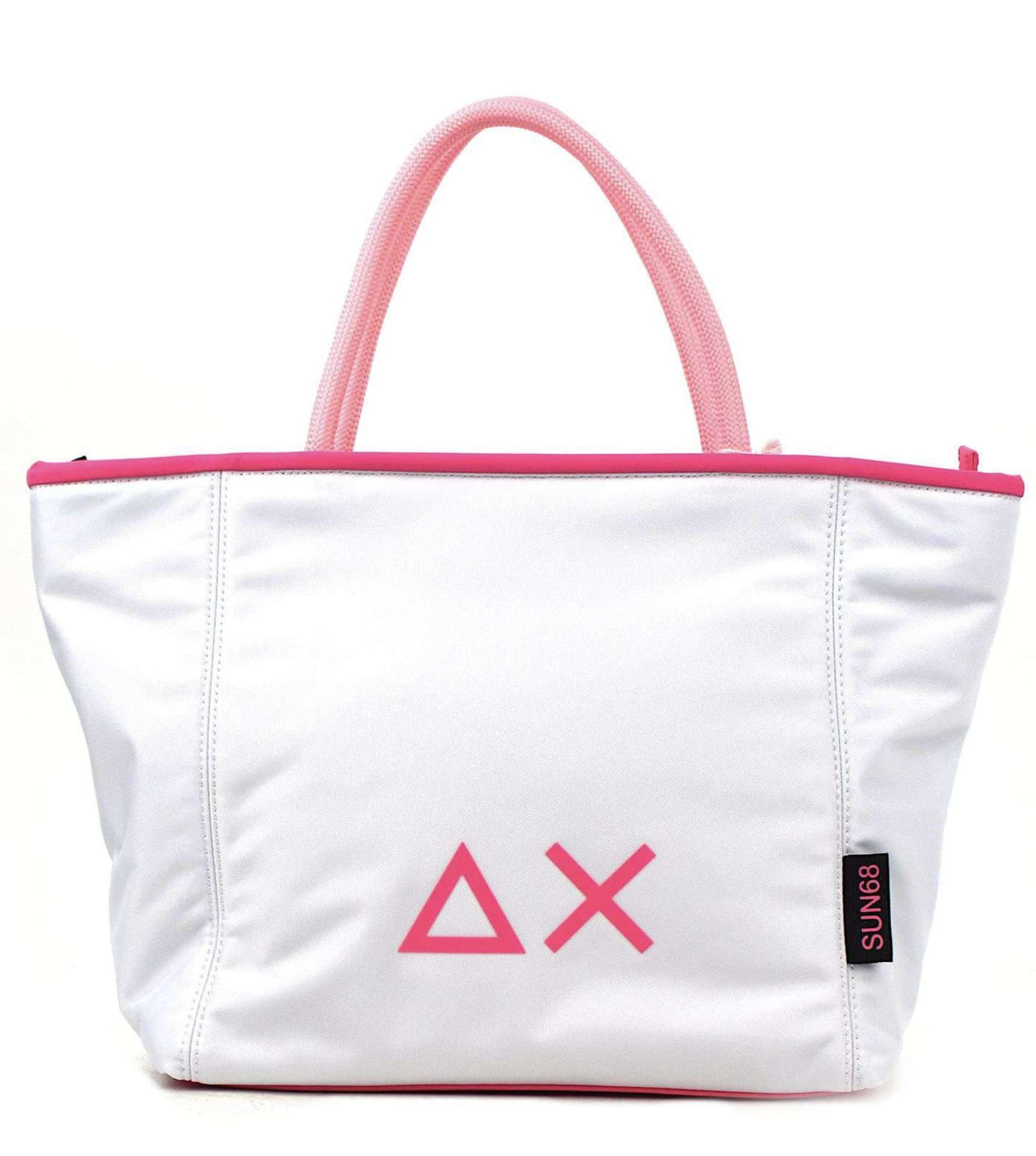 Borsa donna Sun 68 small nylon bag bianco BS25SU03 Z35254