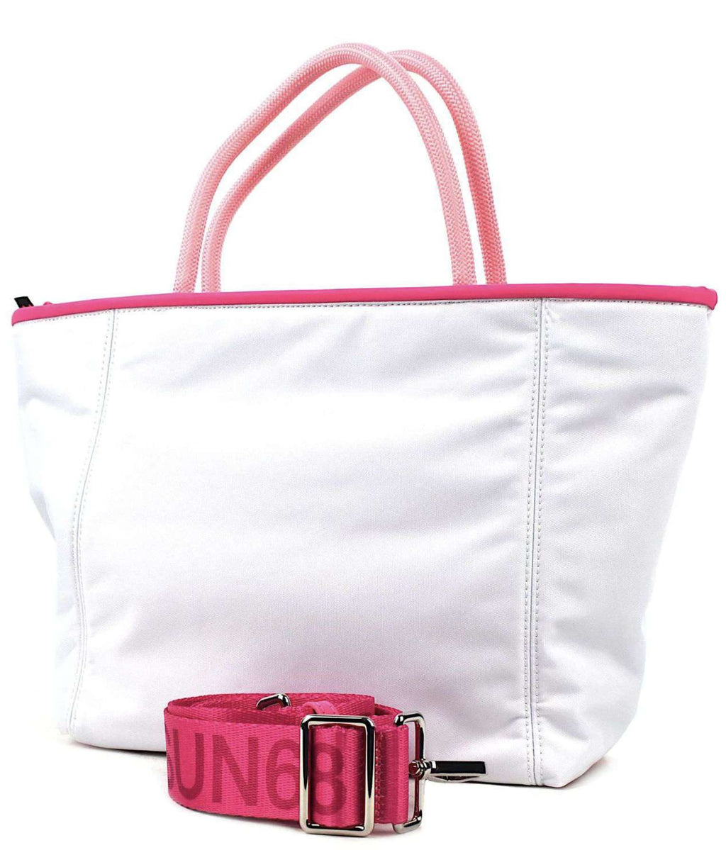 Borsa donna Sun 68 small nylon bag bianco BS25SU03 Z35254