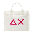 Borsa donna Sun 68 Canvas beach big bag bianco BS25SU22 X35220