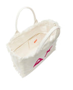 Borsa donna Sun 68 Canvas beach big bag bianco BS25SU22 X35220