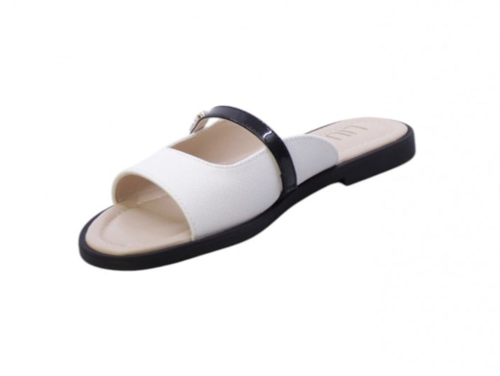 Scarpe Liu-Jo sandalo Amira 933 white/ black DS25LJ32 4A5735 EX257