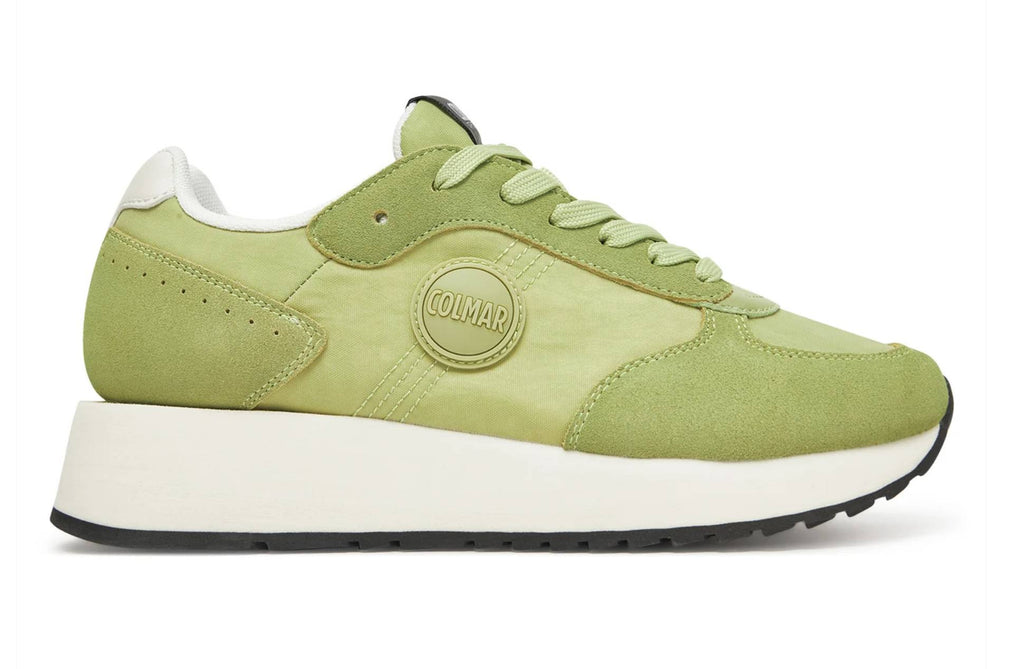 Scarpe donna Colmar sneaker Travis one high outsole 233 sage green DS25CO02