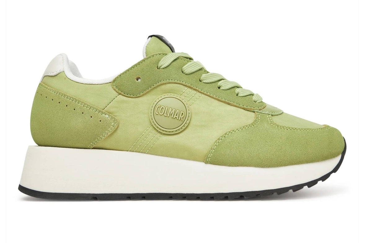 Scarpe donna Colmar sneaker Travis one high outsole 233 sage green DS25CO02