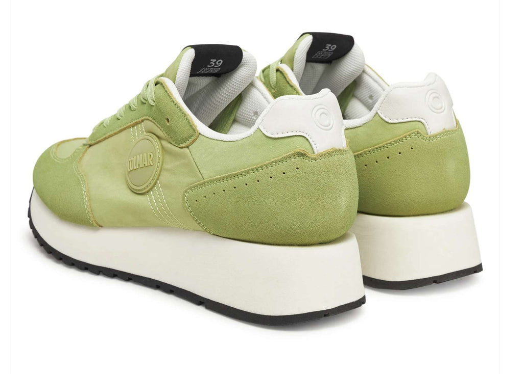 Scarpe donna Colmar sneaker Travis one high outsole 233 sage green DS25CO02