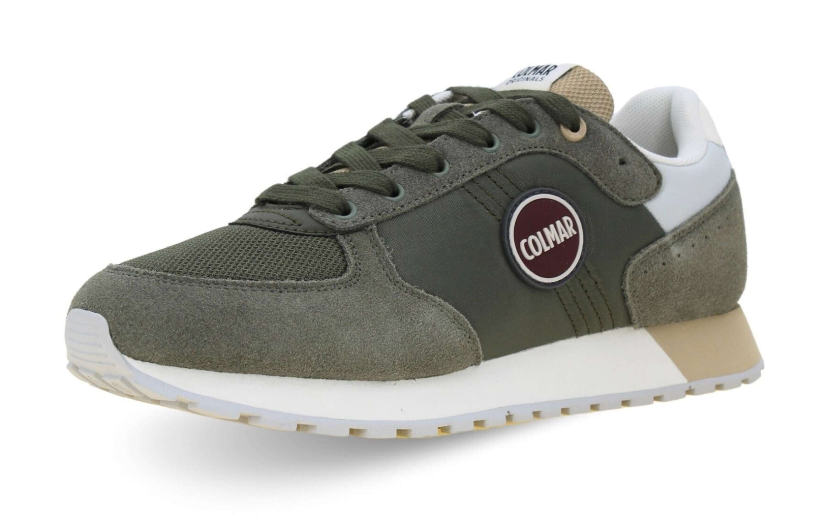 Scarpe uomo Colmar sneaker Travis authentic 063 green/beige/gray US25CO19