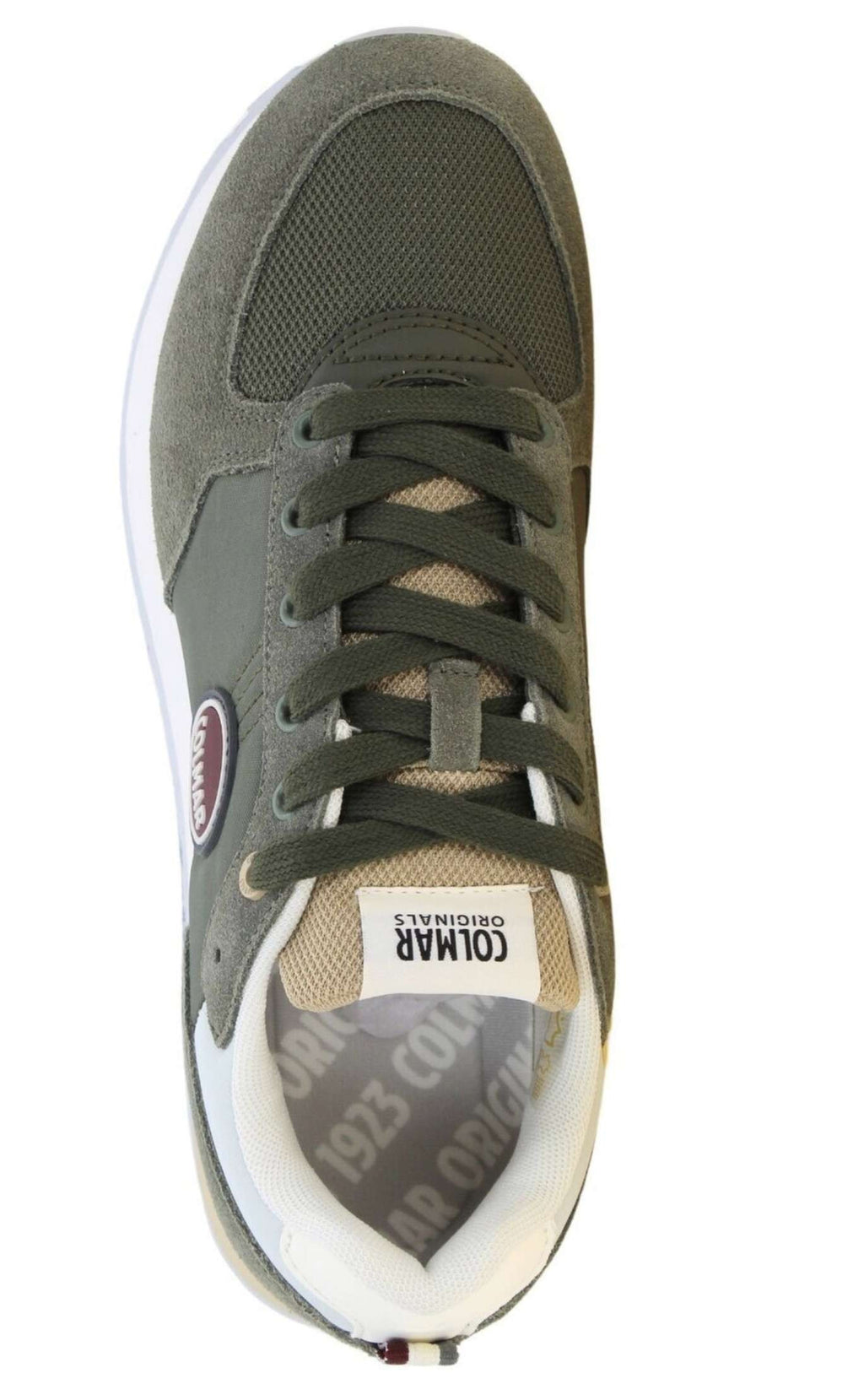 Scarpe uomo Colmar sneaker Travis authentic 063 green/beige/gray US25CO19