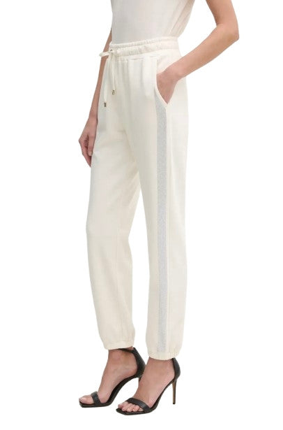 Pantalone donna Liu Jo in felpa white milk ES25LJ40 TA5051 FS000 10105
