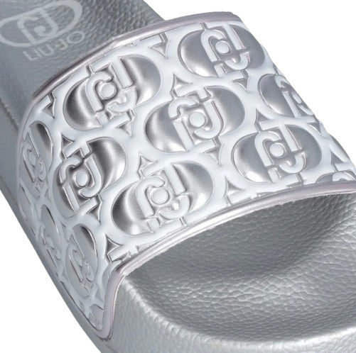 Scarpe Liu-Jo slipper Mykonos 01 silver DS25LJ35 BA5097 EX252