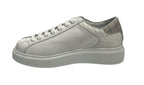 Scarpe uomo Harris Sport sneakers in pelle pregiata bianco/ tweed U17HA182