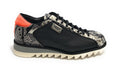 Scarpe Uomo Harris Sneaker Pelle stampa fish nero/ roccia/ splash arancione U17HA187