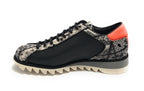 Scarpe Uomo Harris Sneaker Pelle stampa fish nero/ roccia/ splash arancione U17HA187