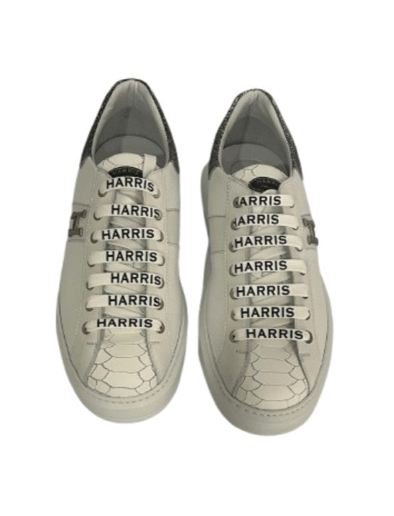 Scarpe uomo Harris Sport sneakers in pelle bianco/ shade fumé U17HA175